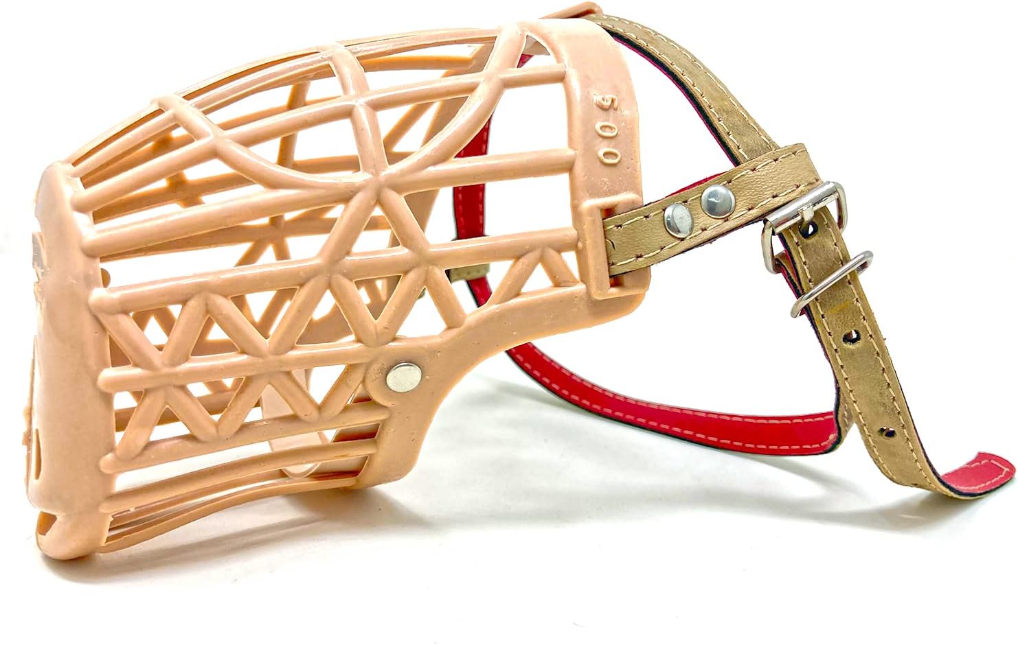 BRONZEDOG Dog Mouth Cover Muzzle/Bite Guard with Adjustable Strap Size Medium (4 No.)