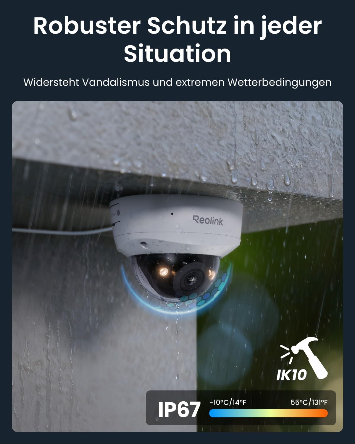 Reolink 12MP PoE Überwachungskamera Set mit 4X IK10 vandalensichere Aussenkameras, 145° Weitwinkel, Farbnachtsicht, Personen-/Fahrzeug-/Tiererkennung, 2-Wege-Audio, 8CH NVR mit 2TB HDD, RLK8-1200V4