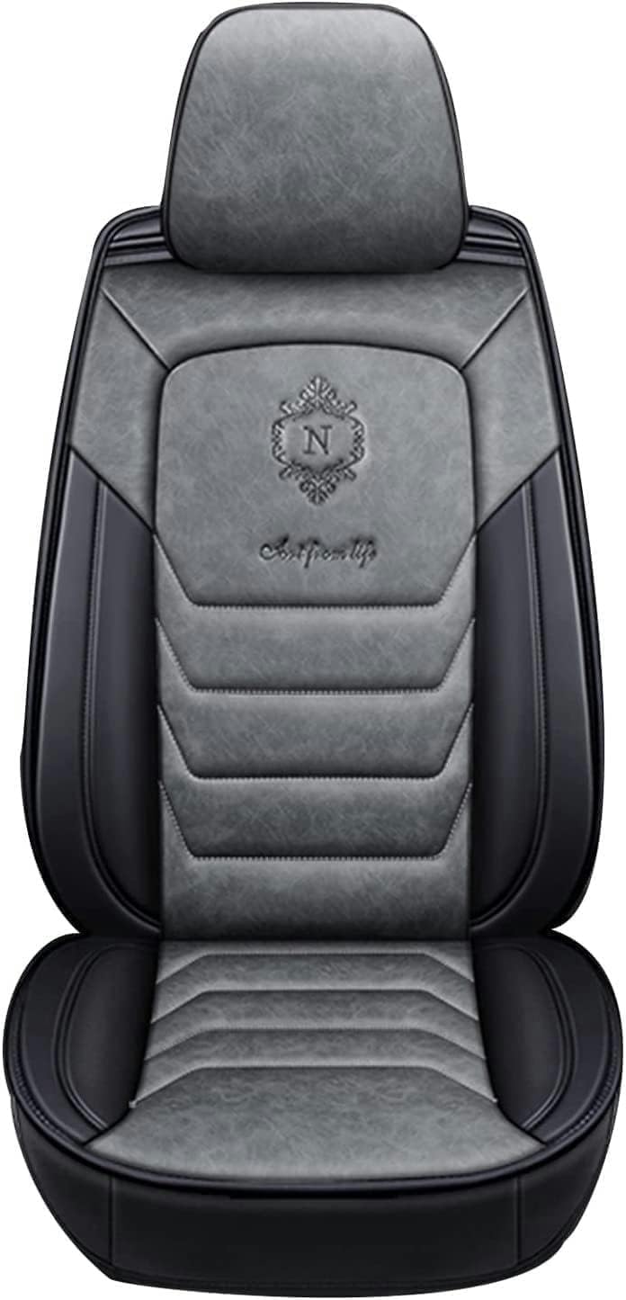 Car Seat Covers Universal Set for BMW 5 Series 540i E34 525td E34 518i E34 M540i E34 520i E34 525i E34 Car Accessories, Black Grey