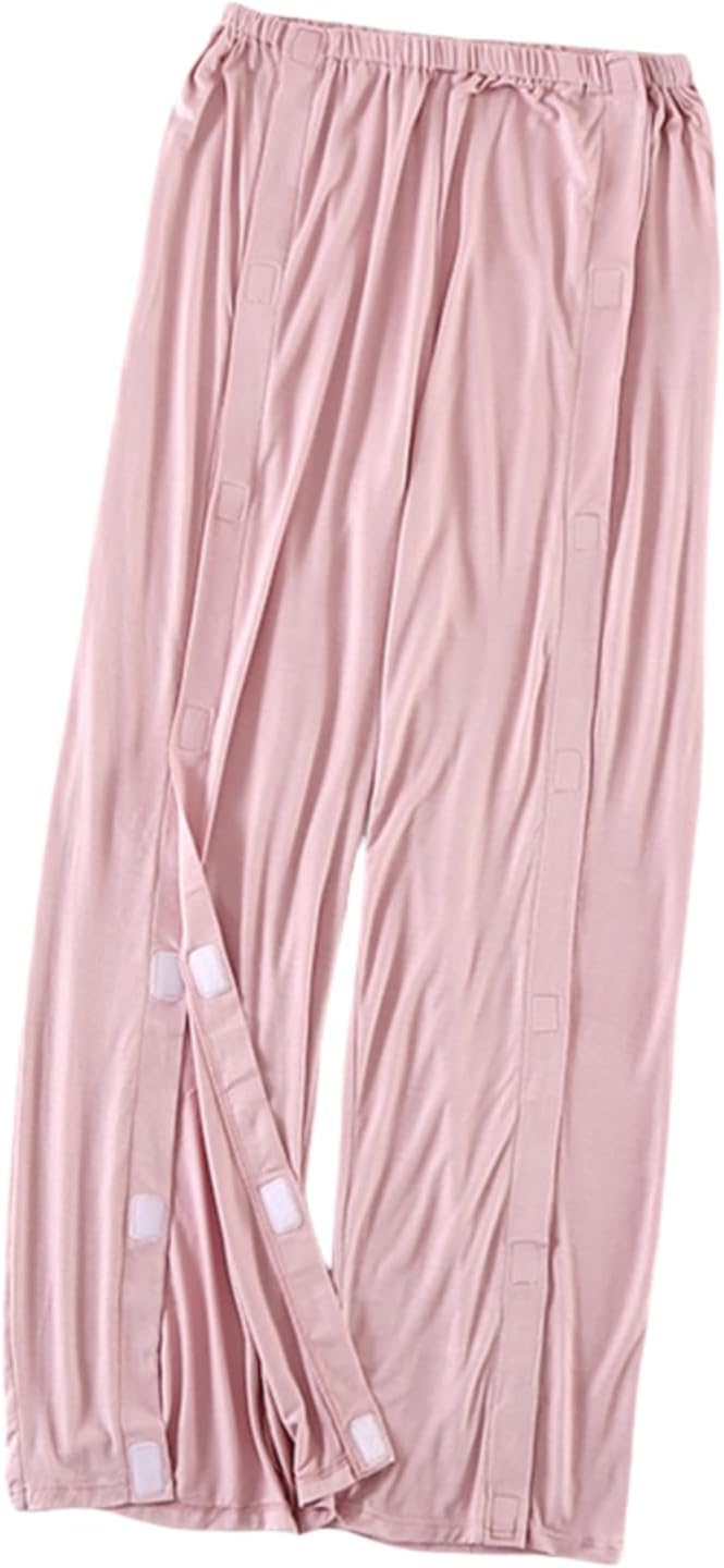 Aylashine Bedridden Patient Pants,Tear Away Pants with 2 Sides Magic Stickers for Post-Surgery