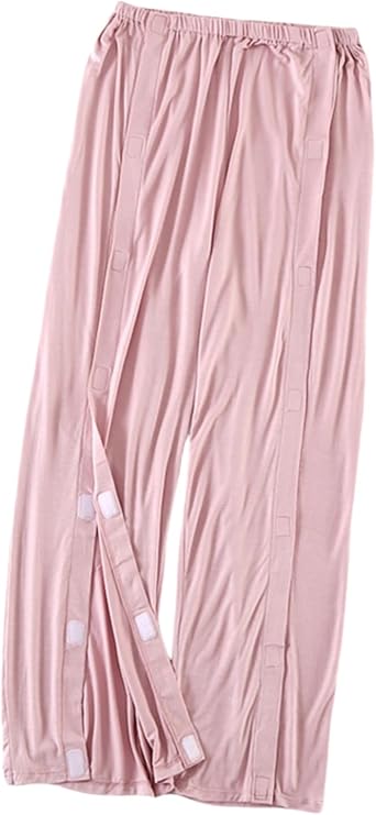 Aylashine Bedridden Patient Pants,Tear Away Pants with 2 Sides Magic Stickers for Post-Surgery