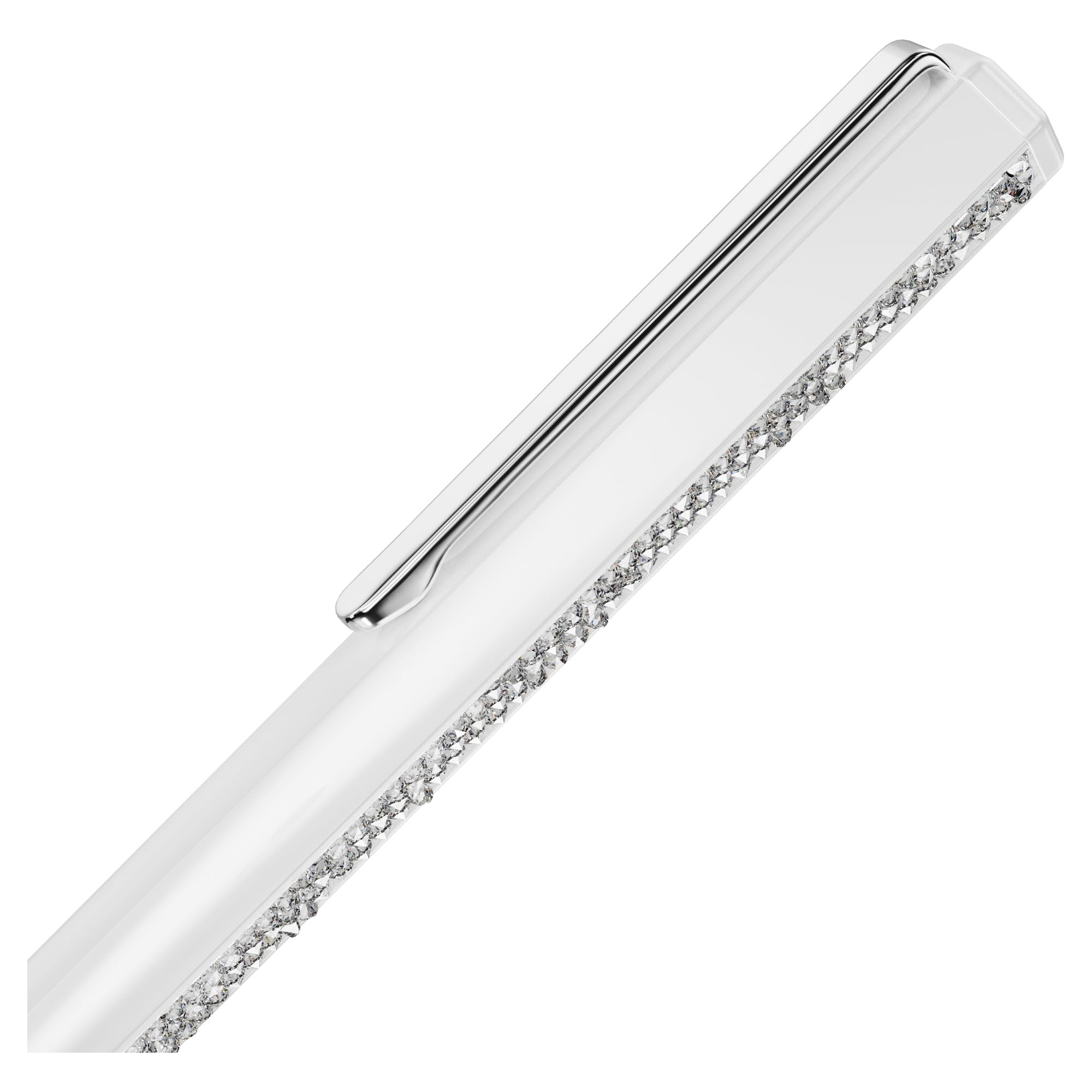 Swarovski Crystal Shimmer ballpoint pen White lacquered Chrome finished — view 3