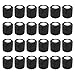 Yuema 24 Rollos Vendaje Deportivo Elástico Autoadhesivo Negro Impermeable Transpirable para Todas Las Partes del Cuerpo