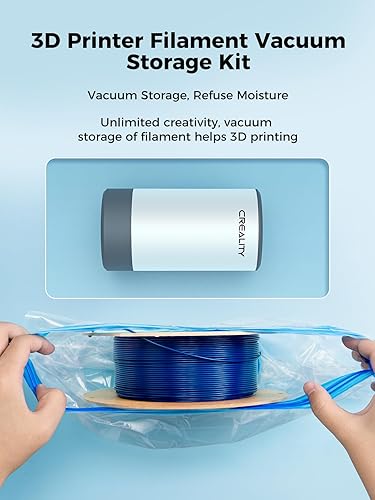 Miniatura 2 de Creality - Kit de almacenamiento al vacío para filamento, 8 bolsas de selladas con bomba automática y desecantes, secador de filamento para