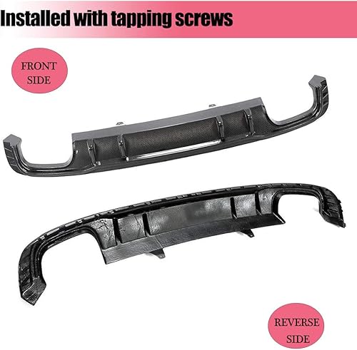 Miniatura 4 de MCARCAR KIT Difusor trasero de fibra de carbono S4 para Audi S4 Sedan parachoques inferior alerón cuerpo kit fábrica salida