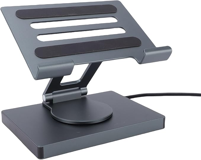 Pomya Hub USB C 7 en 1 con Base Cargadora y Soporte para Tablet miniatura 3