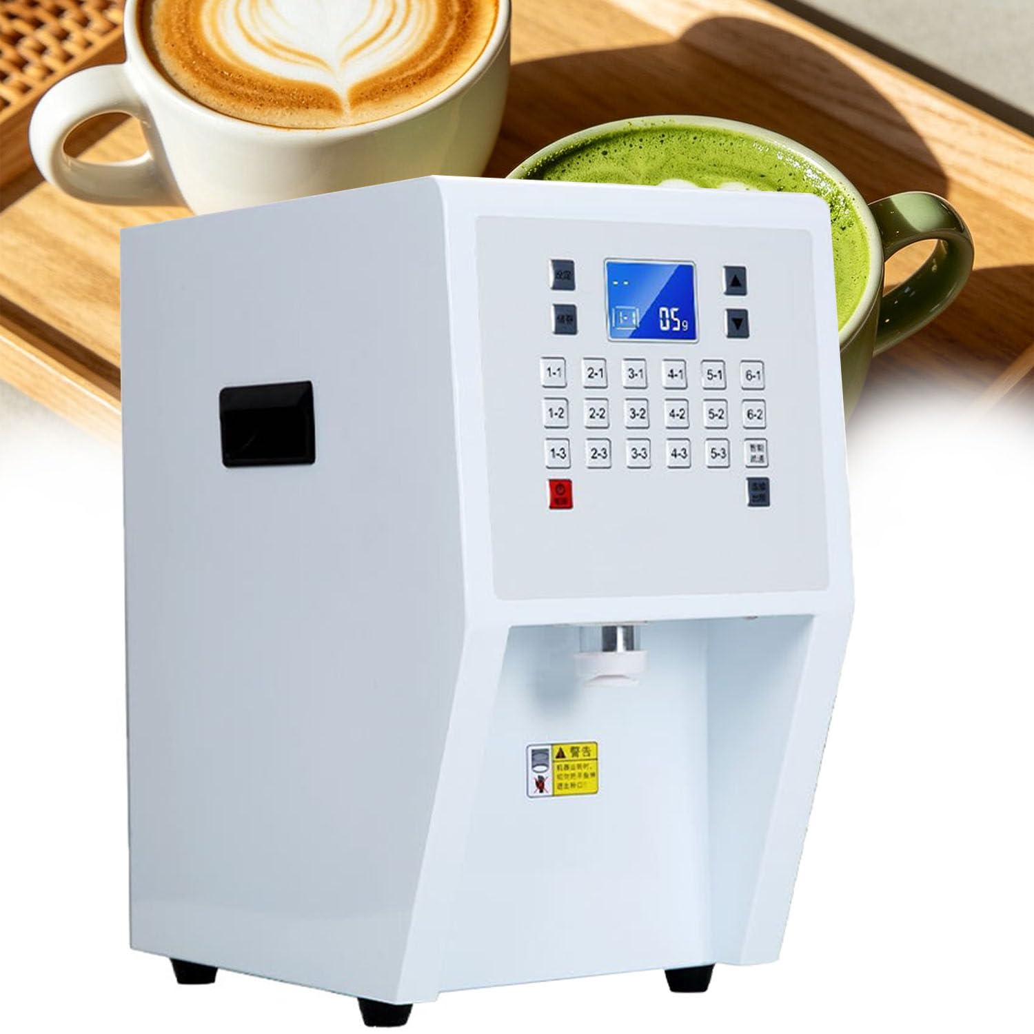 Ymnogjie Electric Quantitative Milk Tea Powder Dispenser, Anti-Rust Stainless Steel Automatic Filling Machine, Accurate Dosing for Coffee, Creamer, Fruit Powder 220V