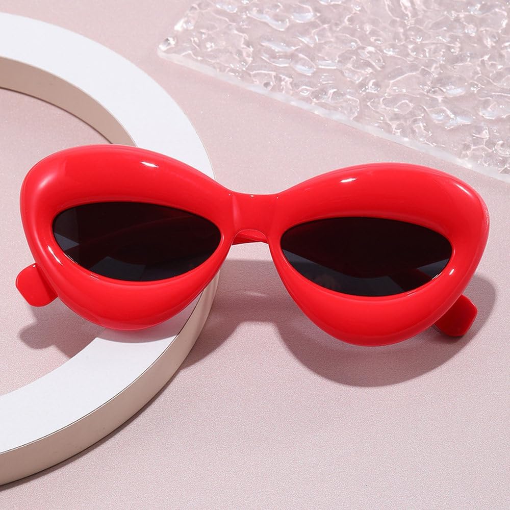 Big Mouth Funny Punk Fashion Candy Color Sunglasses For Man Women's Hip Hop Trend Decorative Party Sun Glasses UV400