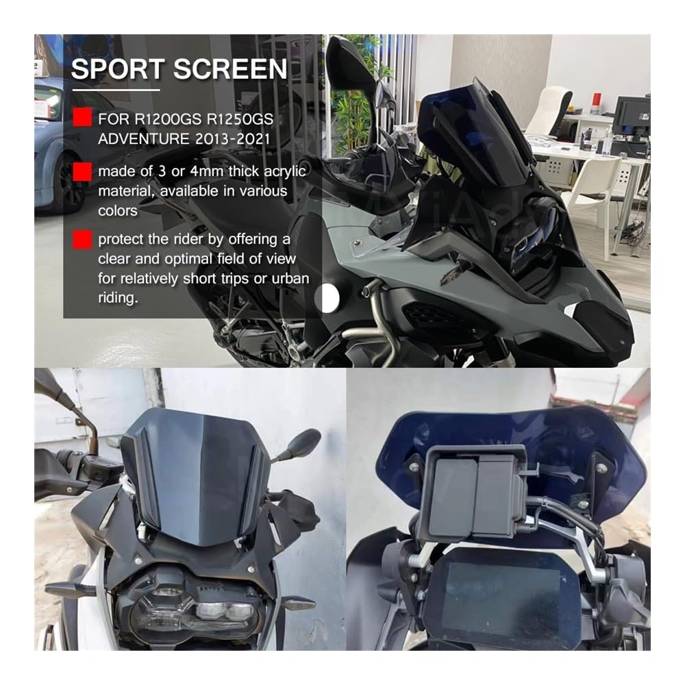 Amazon | オートバイ用ウインドシールドスクリーン B&M&W R1250GS