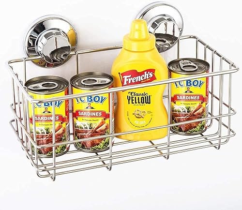 Miniatura 9 de SANNO Cesta de ducha con ventosas Estante de cesta de ducha profunda