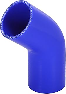 X AUTOHAUX Acoplador universal de silicona para coche, 57 mm, diámetro interior, 45 grados, color azul