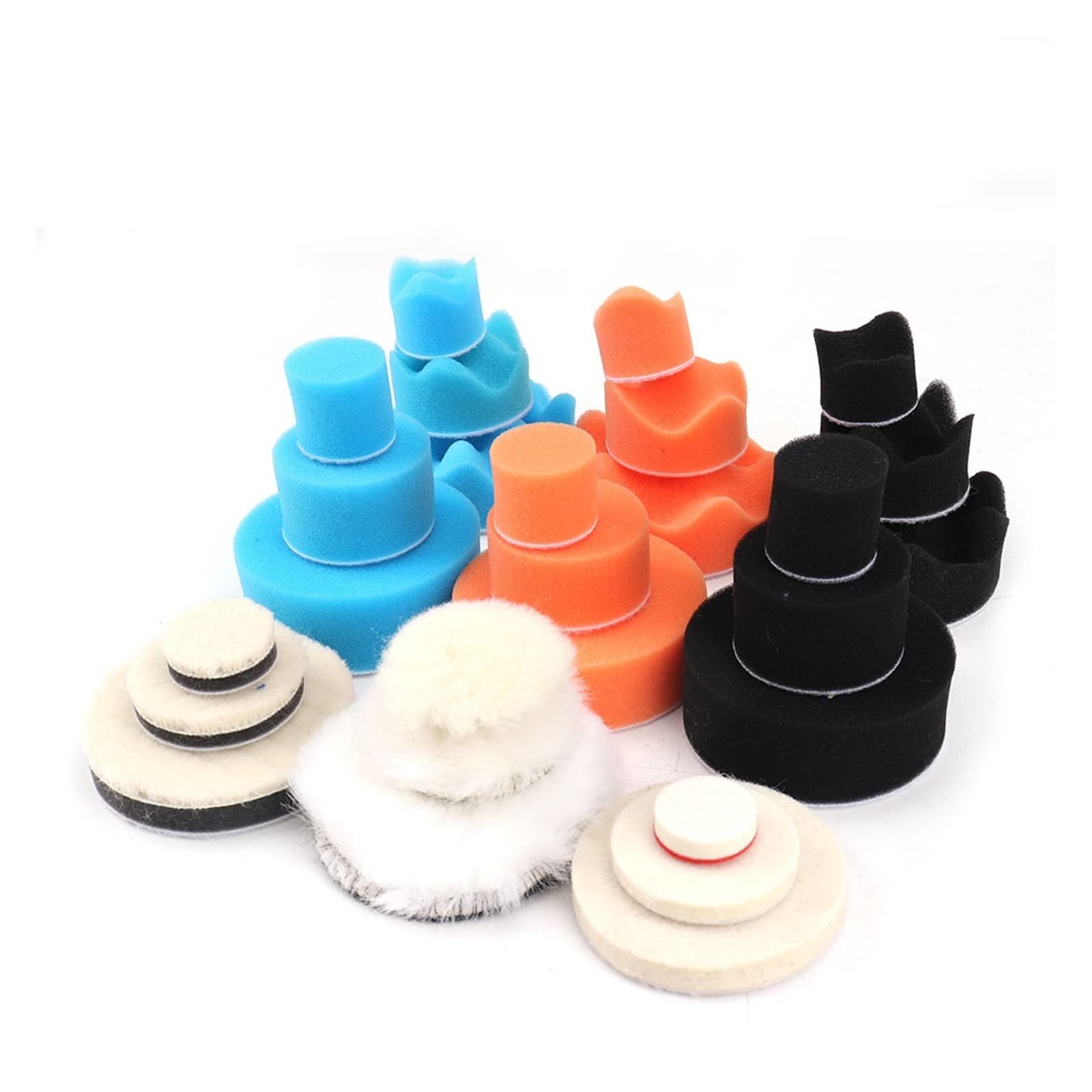 LNHHG Air Sander Mini Pneumatic 1"/2"/3" Grinding Machine Set For Car Polishing High Speed Powered Polisher Tool(Sponge suit)