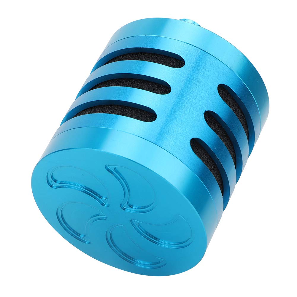 Compact Design Aluminum Alloy Air Filter for RC 1: 5 Scale Hpi Baja Km Rovan Af-t Car, Extend the Motor Life, Bluesilver, Easy to Install, Ideal for RC Car Hobbyists (Blue N10191)