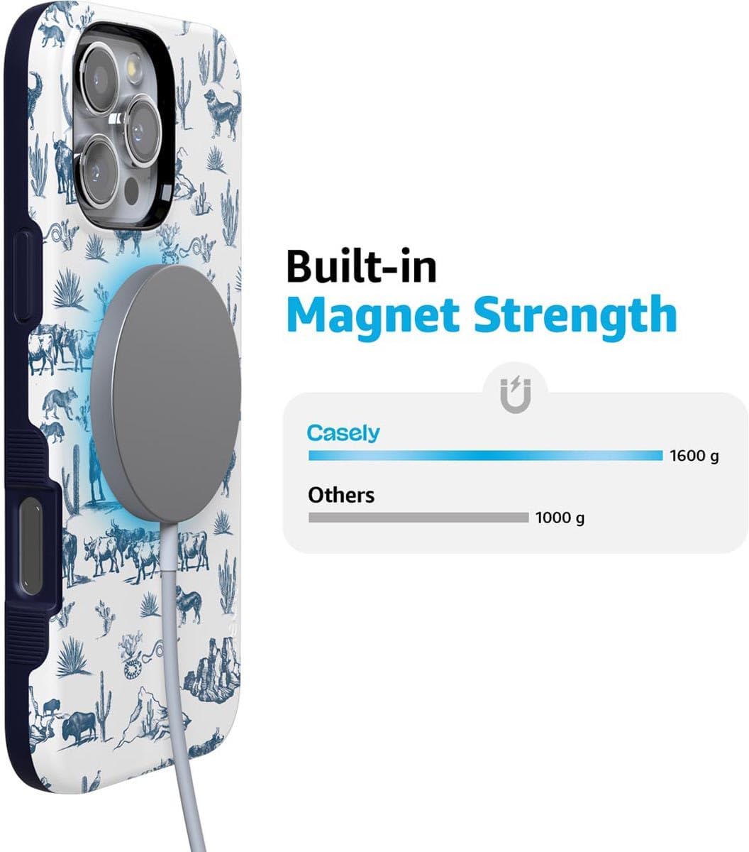 Casely iPhone 16 Pro Max Case | Wild West Adventure | Desert | Bold Protective Design | Compatible with MagSafe - Image 7