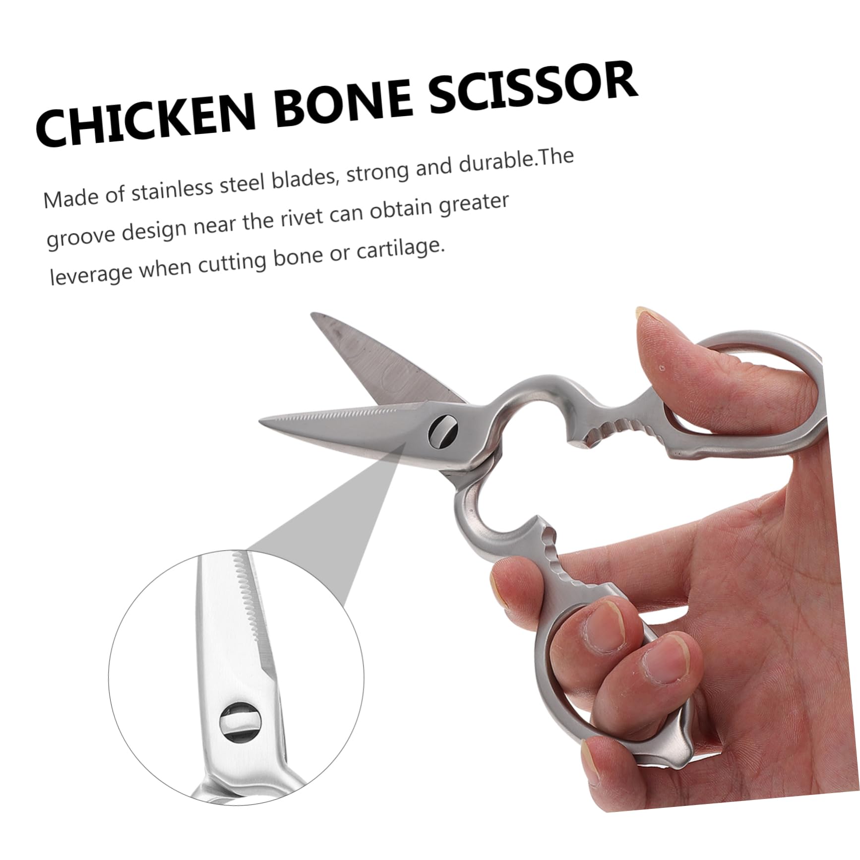 Professionali in Acciaio Inossidabile Antiscivolo per Pollame e Carne Strumenti Ergonomici per Uso