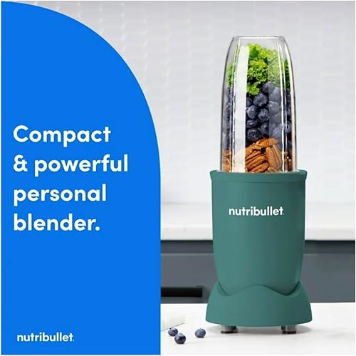 Miniatura 2 de Nutribullet s PRO - Licuadora individual de 900 W, eucalipto menta, incluye taza de 32 onzas, tapa para llevar, guía del usuario (idioma español no
