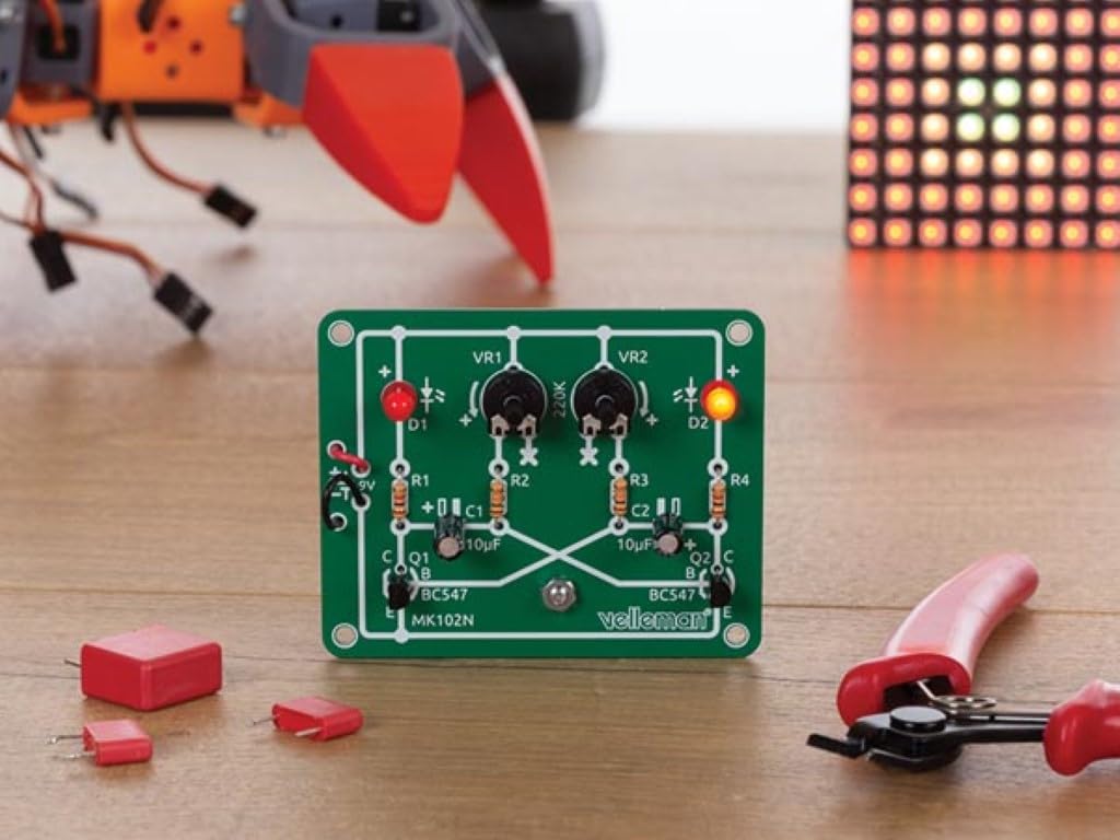 Whadda Kit di saldatura didattico, LED lampeggianti