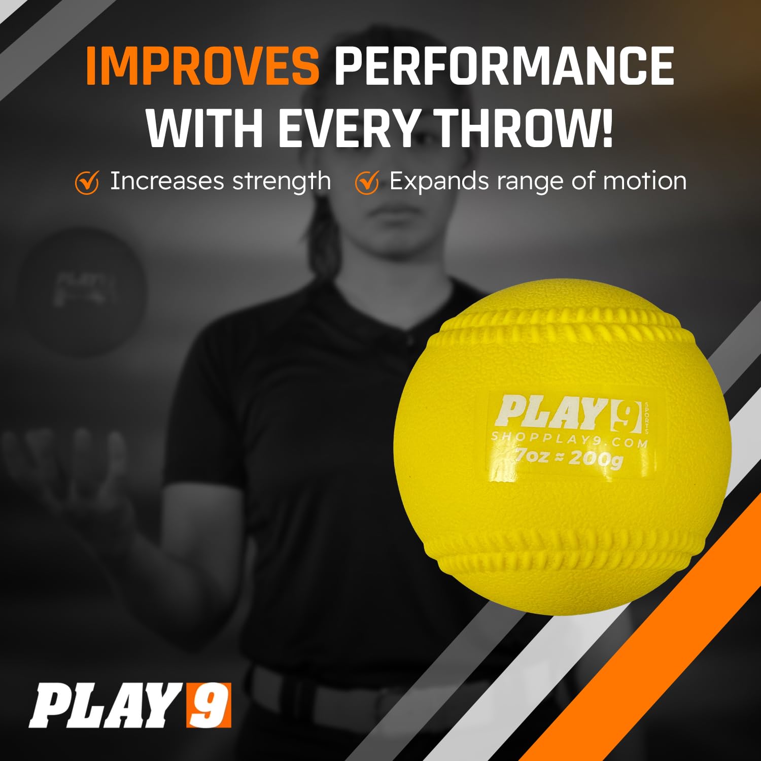 Plyoball - Juego de pelotas con peso para entrenamiento de lanzamiento y lanzamiento, pelotas de entrenamiento para sóftbol, aumenta la velocidad, la fuerza y la memoria muscular
