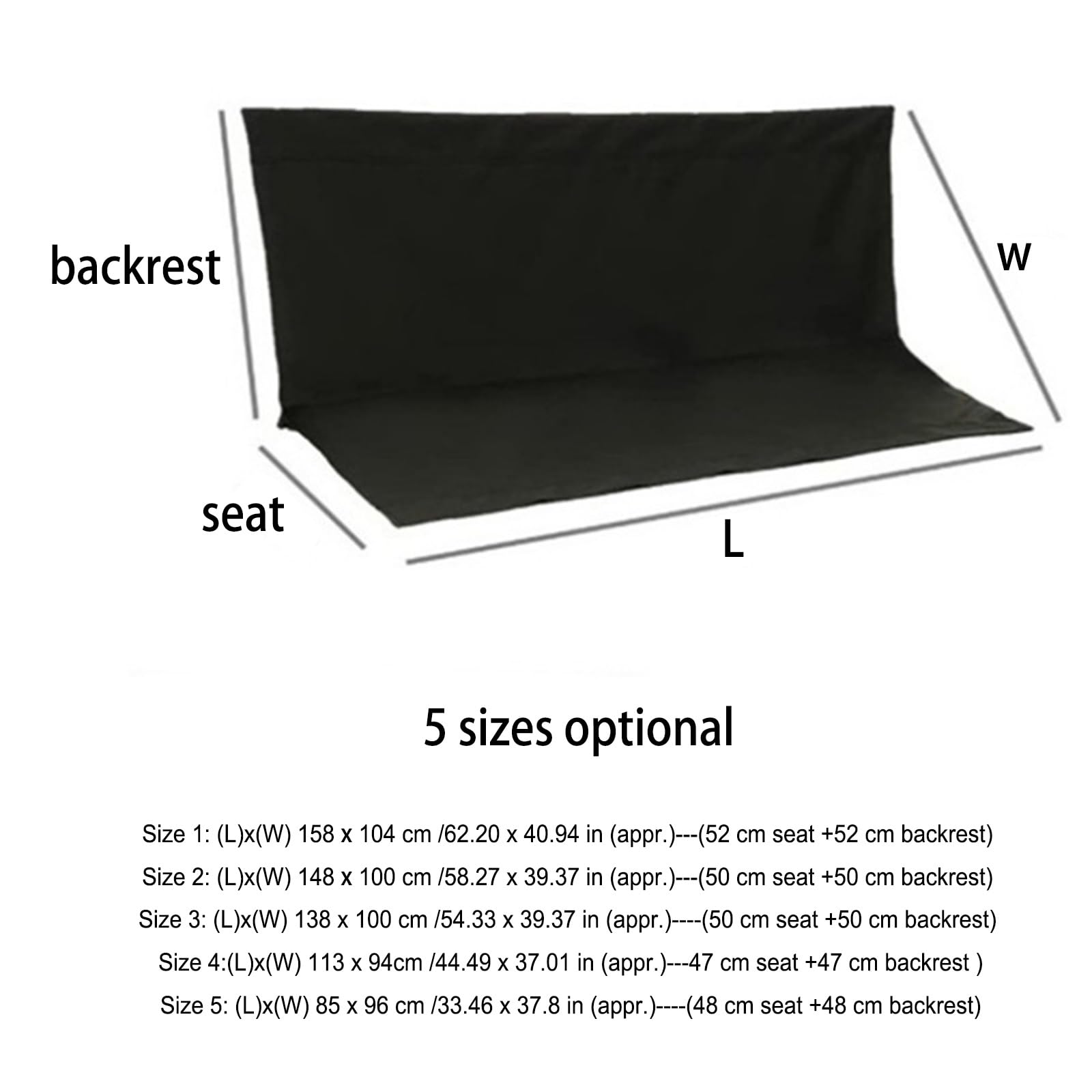 Funda de Asiento de Columpio,Columpio Jardin Exterior Funda Asiento de Reemplazo,Impermeable Tela Oxford 900D,Tela Balancin Jardin(Gray,62.20x40.94in)