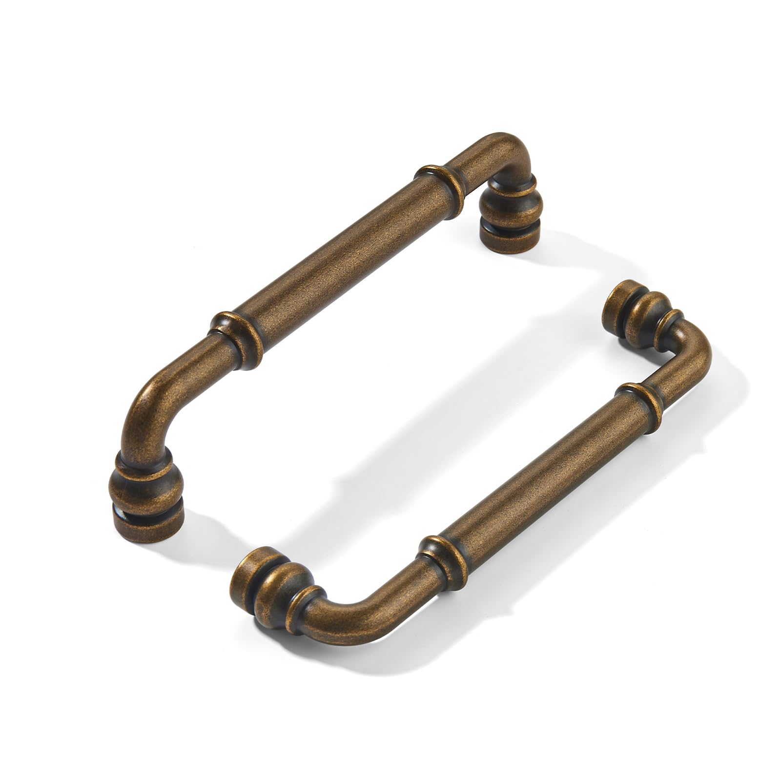 KHTUMEWARE-HD435 Antique Brass Cabinet Pulls CTC 5 in (128 mm) 10-Pack