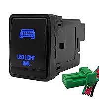 Vista 7 de Interruptor de botón para compresor de aire azul de 12 V para Nissan Qashqai Pathfinder R52 Navara NP300 X-Trail T32 Interruptor de consola