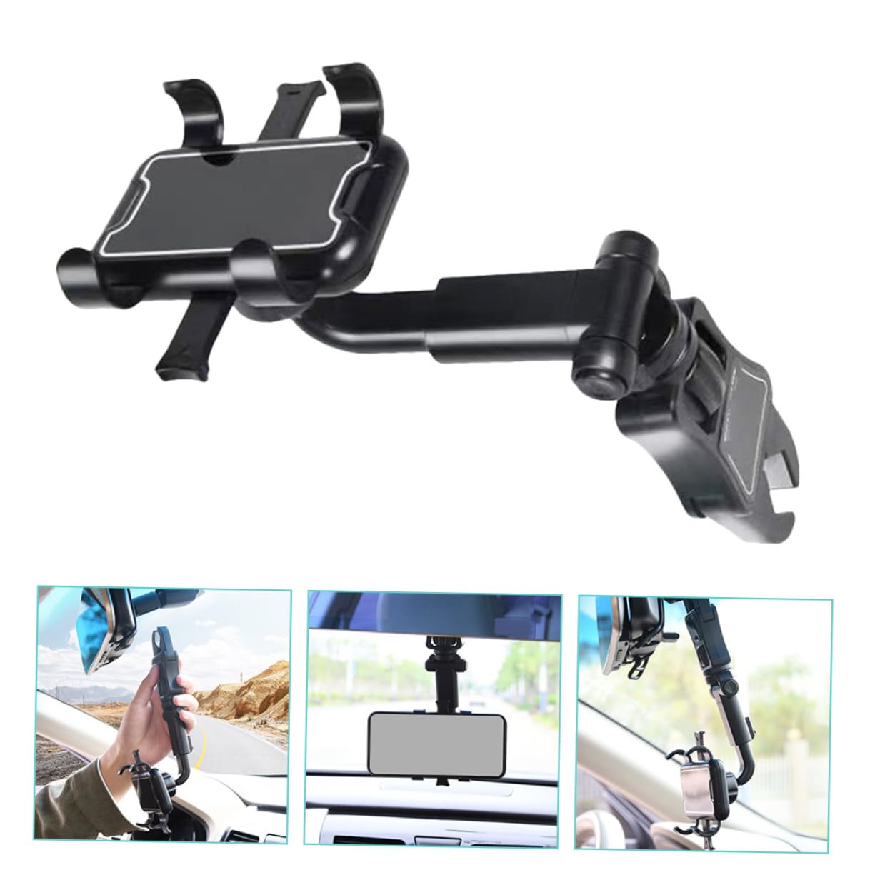 Hemobllo 2pezzi Telefonico Per Auto Smartphone Per Specchietto Retrovisore Accessorio Multifunzionale Per Compatibile Smartphone e -