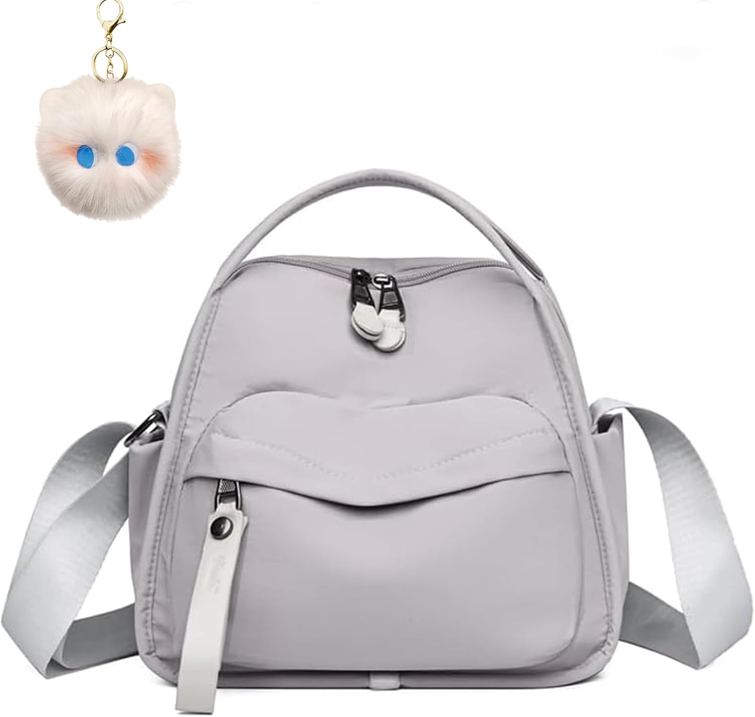 Veluna Crossbody Shoulder Bag, Veluna Crossbody Bag, Solid Zipper Handbag, Lightweight Large Capacity