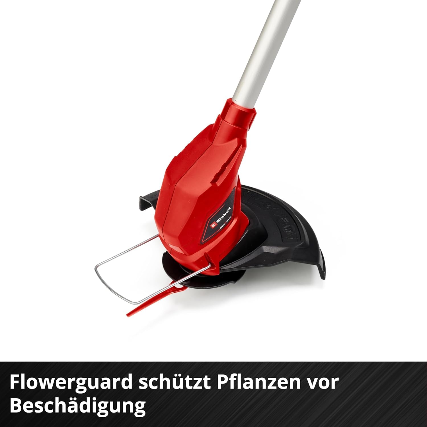 Einhell Rasentrimmer GC-CT 18/24 Li – Solo Power X-Change (18 cm, Li-Ion, 24 cm Schnittbreite, Einstellbarer Teleskop-Führungsholm, inkl. 20 Kundststoffmesser, Flowerguard, ohne Akku)
