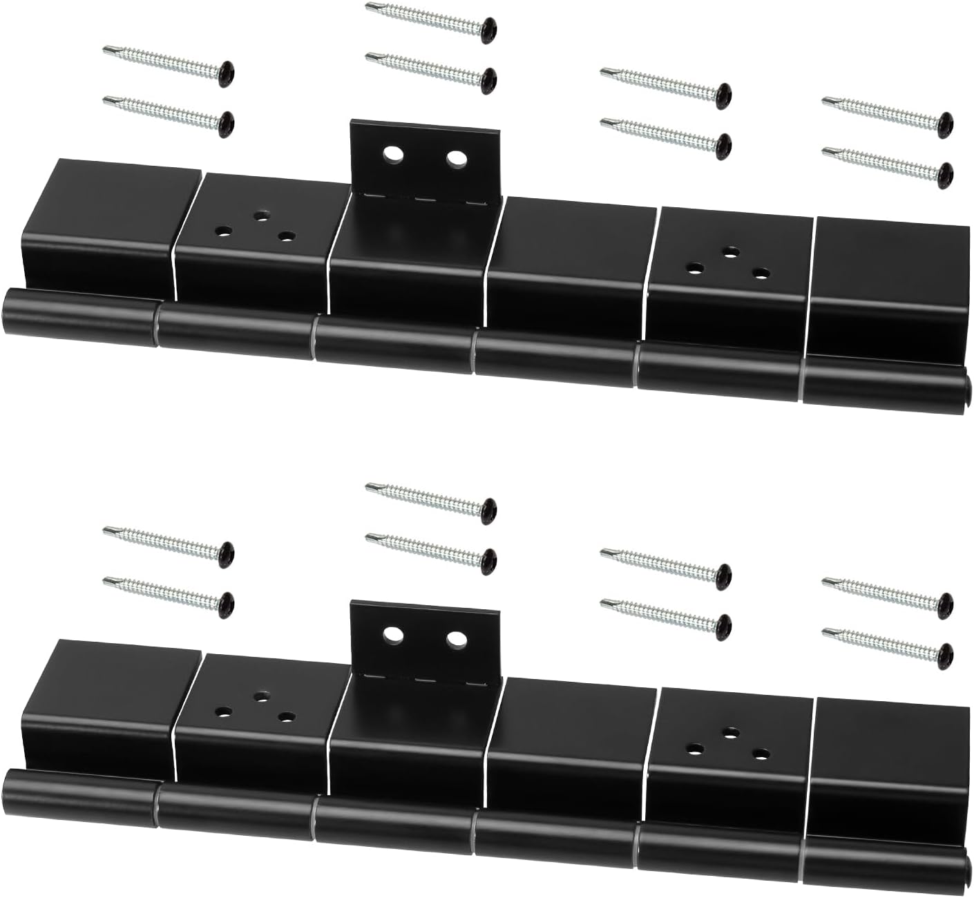 Apopip 198295 Friction Hinge Assembly 2-Pack - RV Entry Door Hinges, Durable Black Replacement for Campers & Trailers