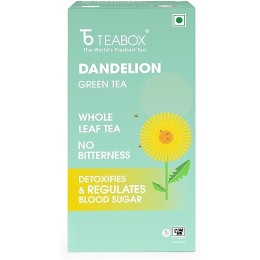 Teabox Premium Darjeeling Green Tea With Dandelion Roots Who