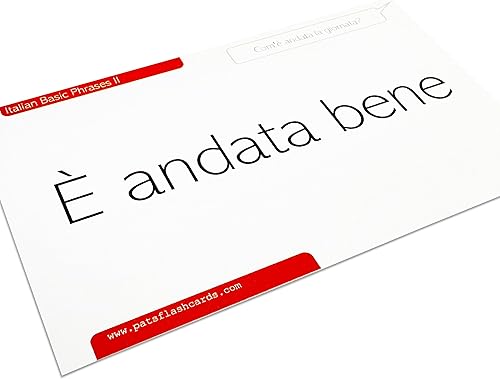 Miniatura 10 de Pat's Flash Cards 50 tarjetas flash de frases básicas italianas con variaciones de conversación