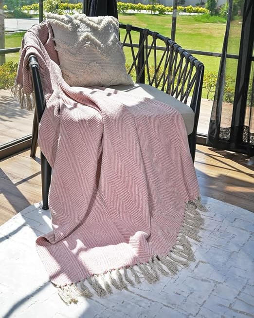 GRHAMOY Cotton Sofa Throw//Dohar for Sofa // Living Room // Home // Office Decor (Size : 125 X 150 Cms)