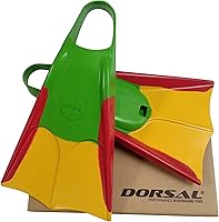 Vista 8 de DORSAL Aletas flotantes para bodyboard y bodysurf (aletas) de goma natural cómoda para natación, buceo, surf