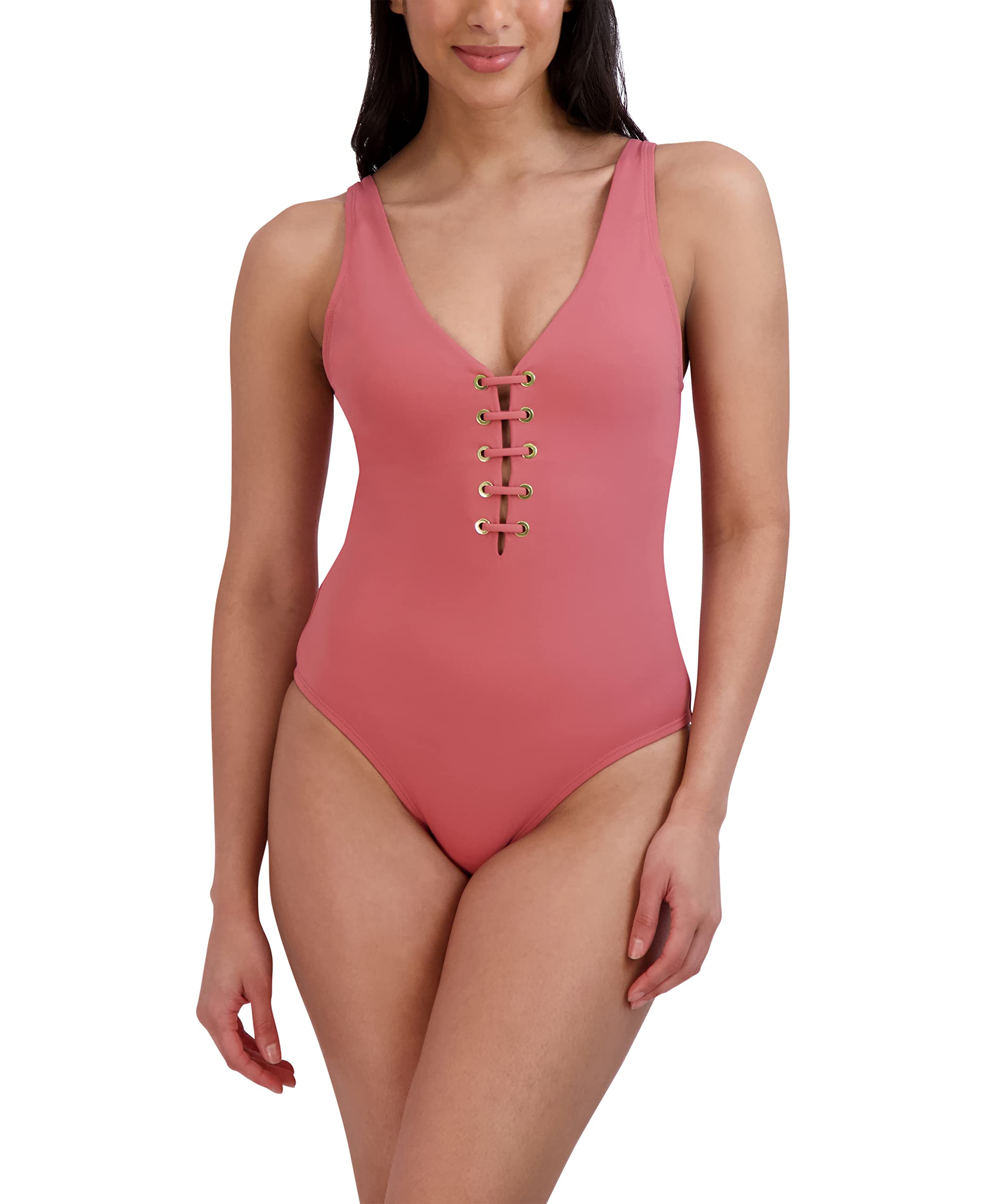 Maillot de bain ventre plat BCBGMAXAZRIA une pièce lacet