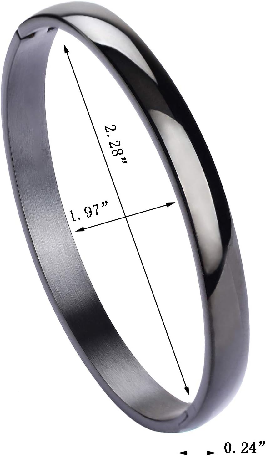 MILAKOO Women's Set of 4 Silver/Gold/Rose Gold Stainless Steel Bracelet Bangle - Image 7