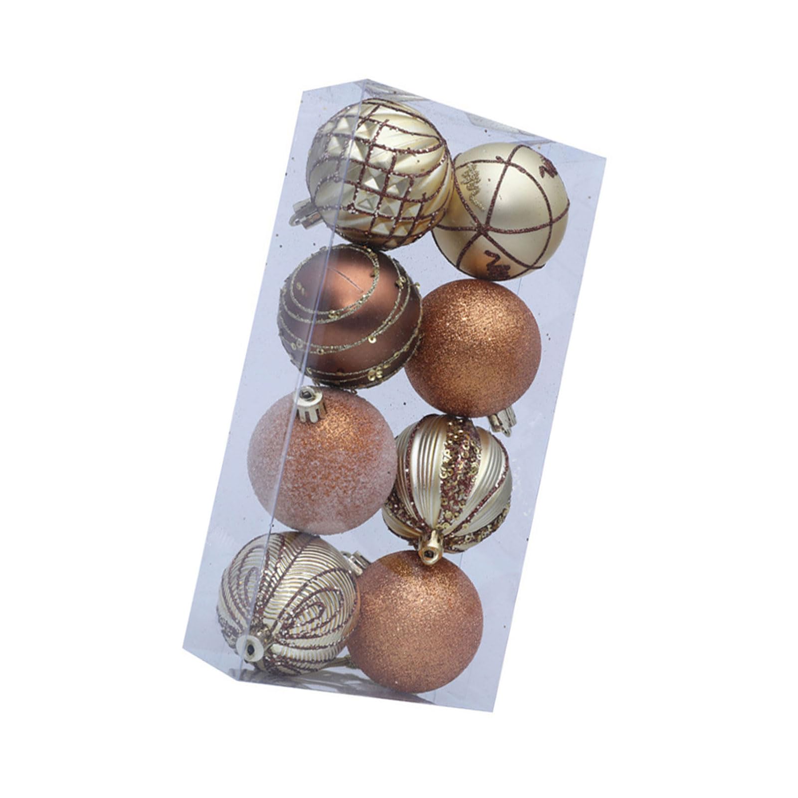 Tsophreniq Golden Brown Christmas Tree Ball Festival Trees Decorations Festival Ball Ornament For Home Party Christmas Tree Decorations
