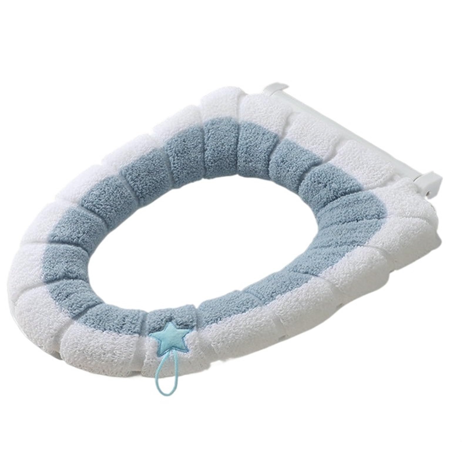PADGCNOR Soft Toilet Seat Cushion Universal Toilet Seat Cover Mat Home Bath Winter Warm Lid Cushion Soft Washable Closestool Bathroom Accessories(Blue)