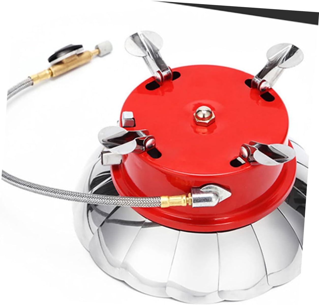 YARNOW Portable Gas Stove Head for Camping and Barbecue Mini Furnace End for Hiking Compact and Lightweight Burner for Outdoor Cooking