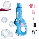 Smoke Bubble Machine & Elastic Magic Wand,2026 New Colorful Rechargeable Automatic Bubble Maker,FogBubble Machine,Interactive ElasticBubble Fog Wand with Gloves,for Parties Outdoor Interactive Fun