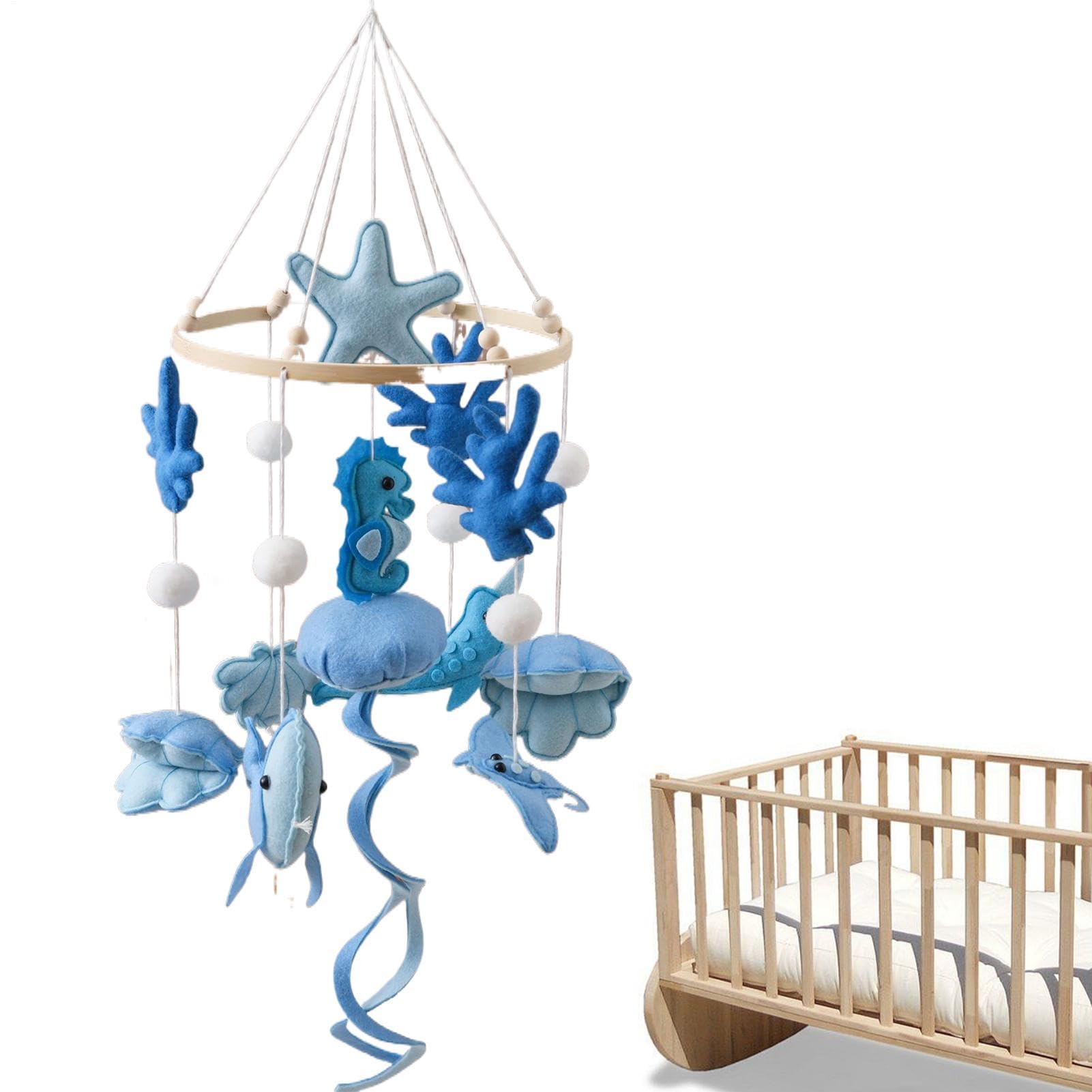 Mobile per lettino, da appendere, ausilio rilassante per addormentarsi con | Mobile a culla fatto a mano per la cameretta dei bambini, genitori appena sfornati, box, passeggino, oggetti di scena