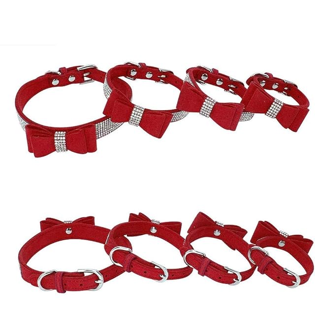 Foto 4 de 8 de ETOPARS Collar de Perro de Diamantes de Imitación, Lindo Collar de Perro Deslumbrante