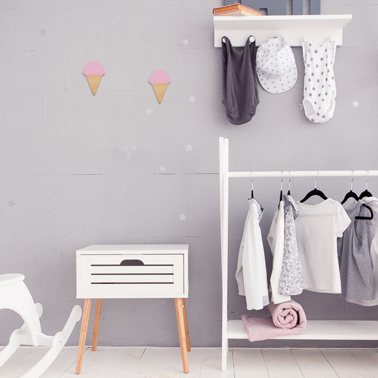 Alipis 6juegos Percheros De Pared Decorativos Autoadhesivos Para Habitación Infantil Gancho De Hielo Para Colgar Ropa y Accesorios
