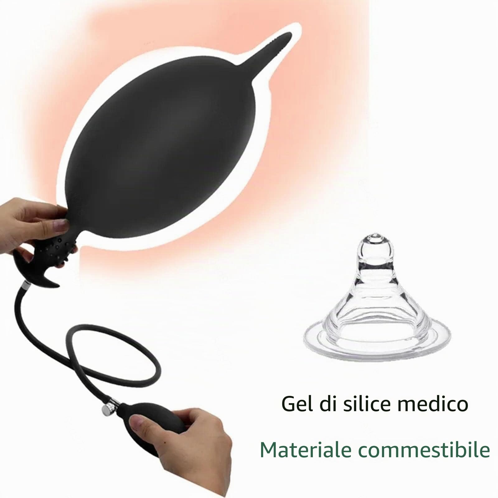 Silicone Gonfiabile Facile da Pulire Pratico e Facile da trasportare