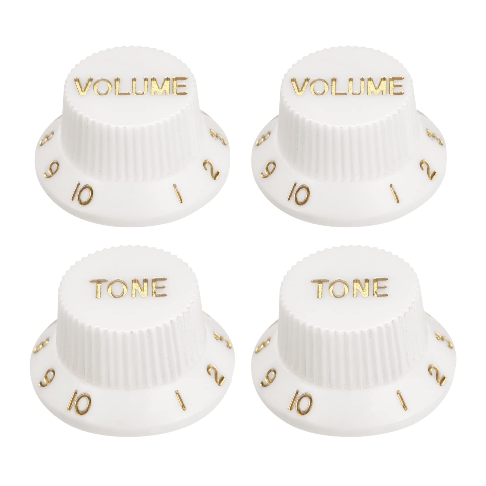 QUARKZMAN 4 Stück Metrische Top Hat Bell Knobs 2 Volume 2 Tone