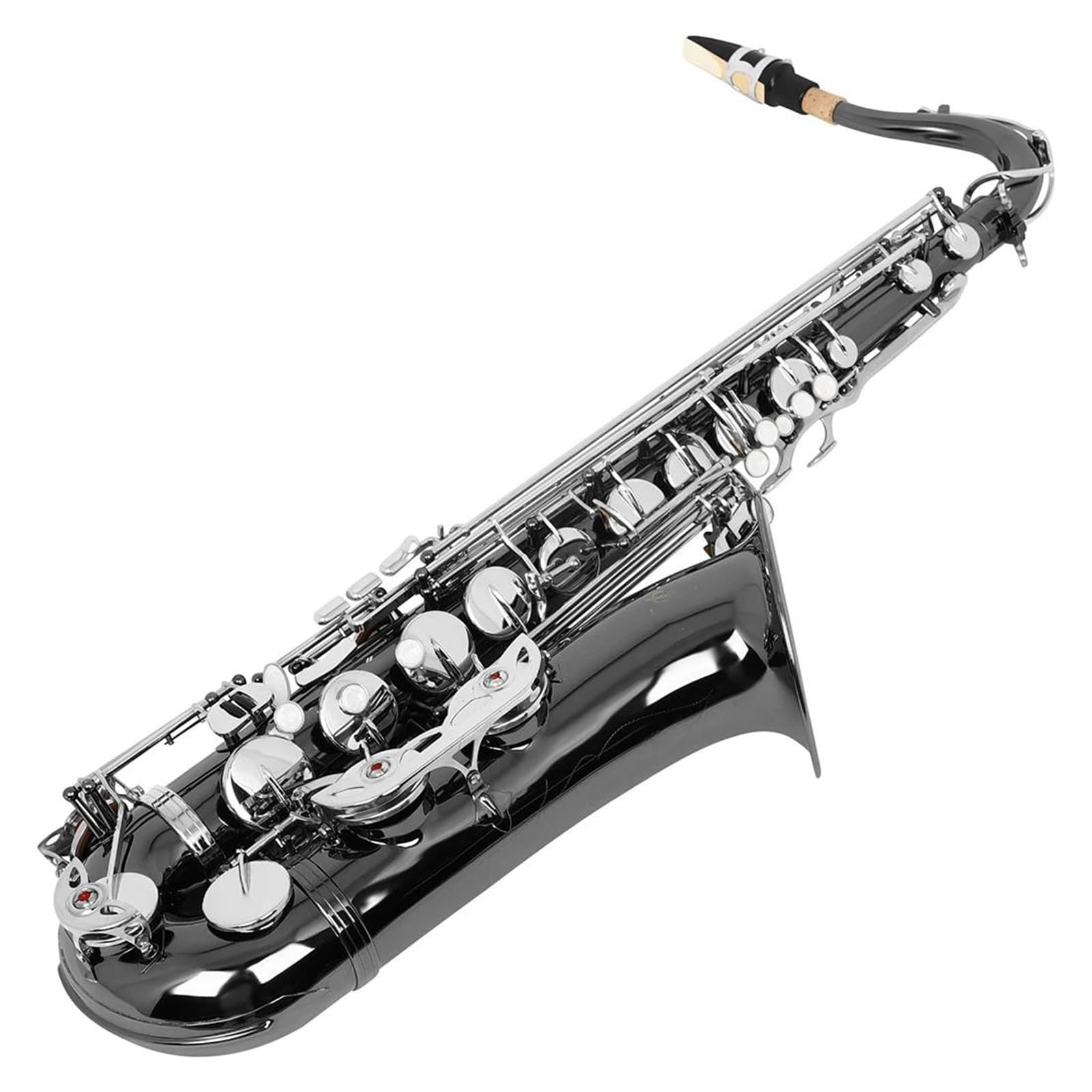 Saksofon Tenorowy Bb Profesjonalny Instrument Dęty Blaszany Ze Stojakiem Na Futerał Zestaw Do Czyszczenia Akcesoria Do Stroików Saksofon