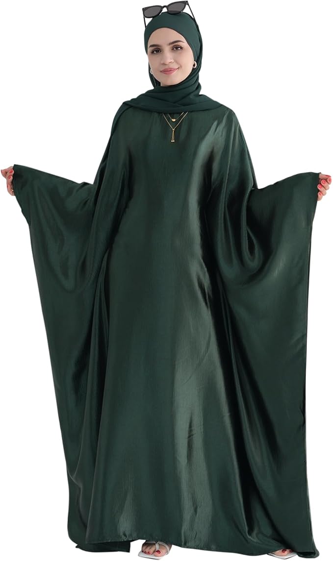 Abaya Muslim Dress Women Satin Prayer Dress
