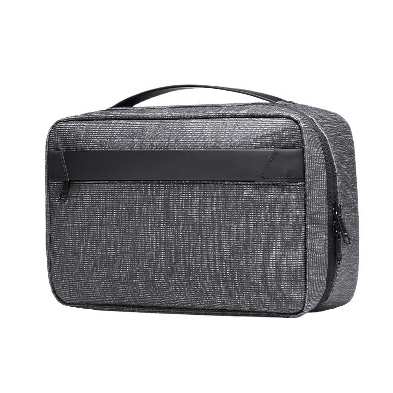 Neceser Neceser de Viaje for Hombre, Negocios, separación en seco y húmedo, Bolsa baño for Fitness, Almacenamiento Maquillaje Impermeable, Lavado(Tech Grey)