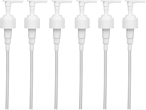 Miniatura 1 de Bomba de jabón y loción blanca, se adapta a la mayoría de botellas de jabón de 32 onzas, cuello 28410, 2 cc dispensado por bomba (paquete de 6)