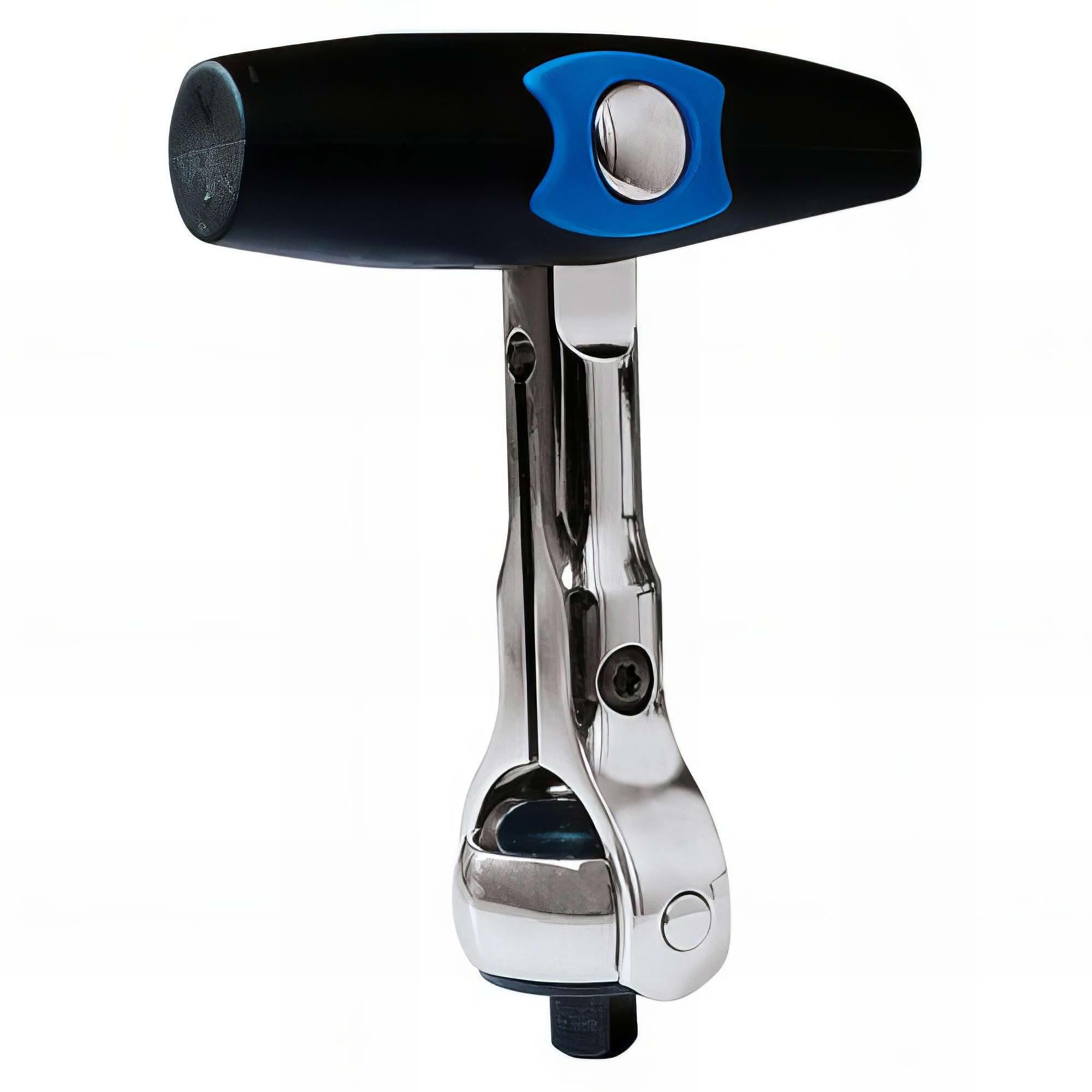 King Tony - Mini cricchetto con impugnatura snodata e testa orientabile reversibile 1/4" - L. 114 mm