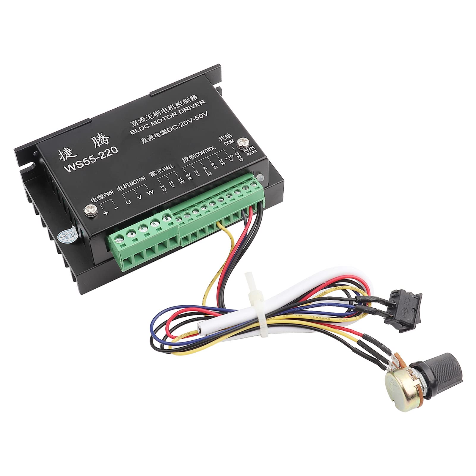 Buy Yolispa WS55-220 48V 500W CNC Brushless Spindle BLDC Motor Driver ...